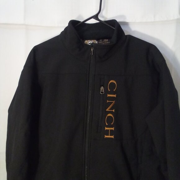 Cinch Full Zip Jacket Men L Western Cowboy Horse Embroidery Black - Picture 5 of 13